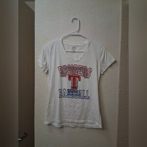 Rangers Kids Baseball T-Shirt - White